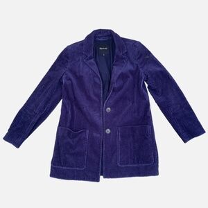Madewell Blue Corduroy Blazer Size XS
